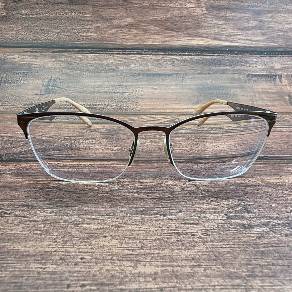 Ray-Ban RB 6345 2732 Brown Metal Cat Eye Eyeglasses 54-17-135